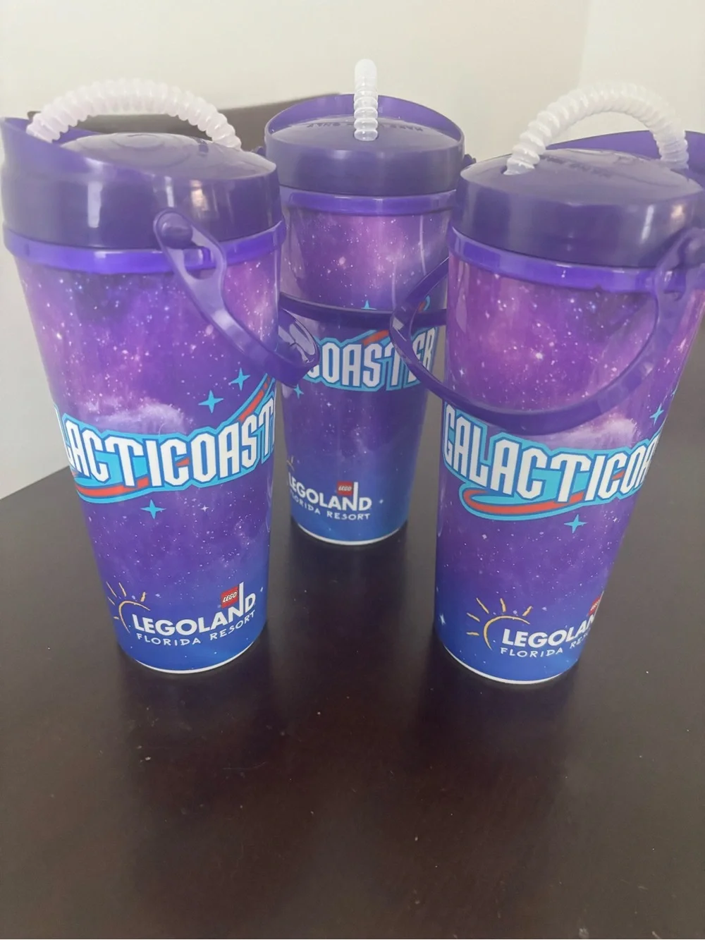 GalacticCoaster Purple Reusable Legoland Cup Set of 3